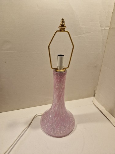Pied lampe verre irisé - de,