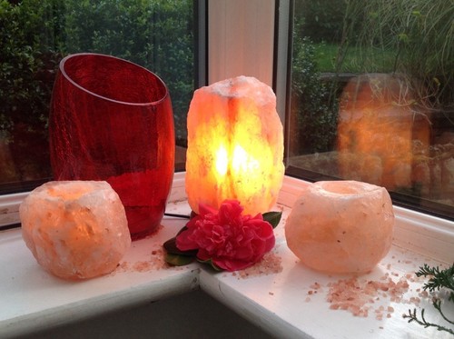 Lampe sel cristal de - sel,